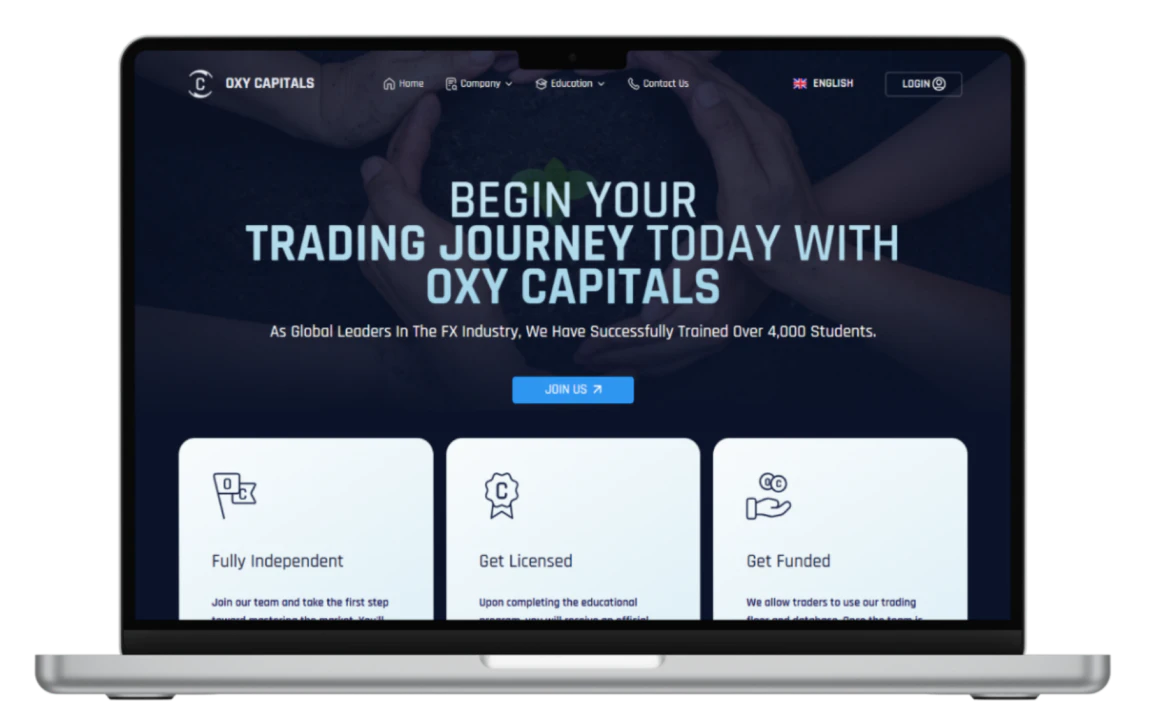 Oxy Capitals Website